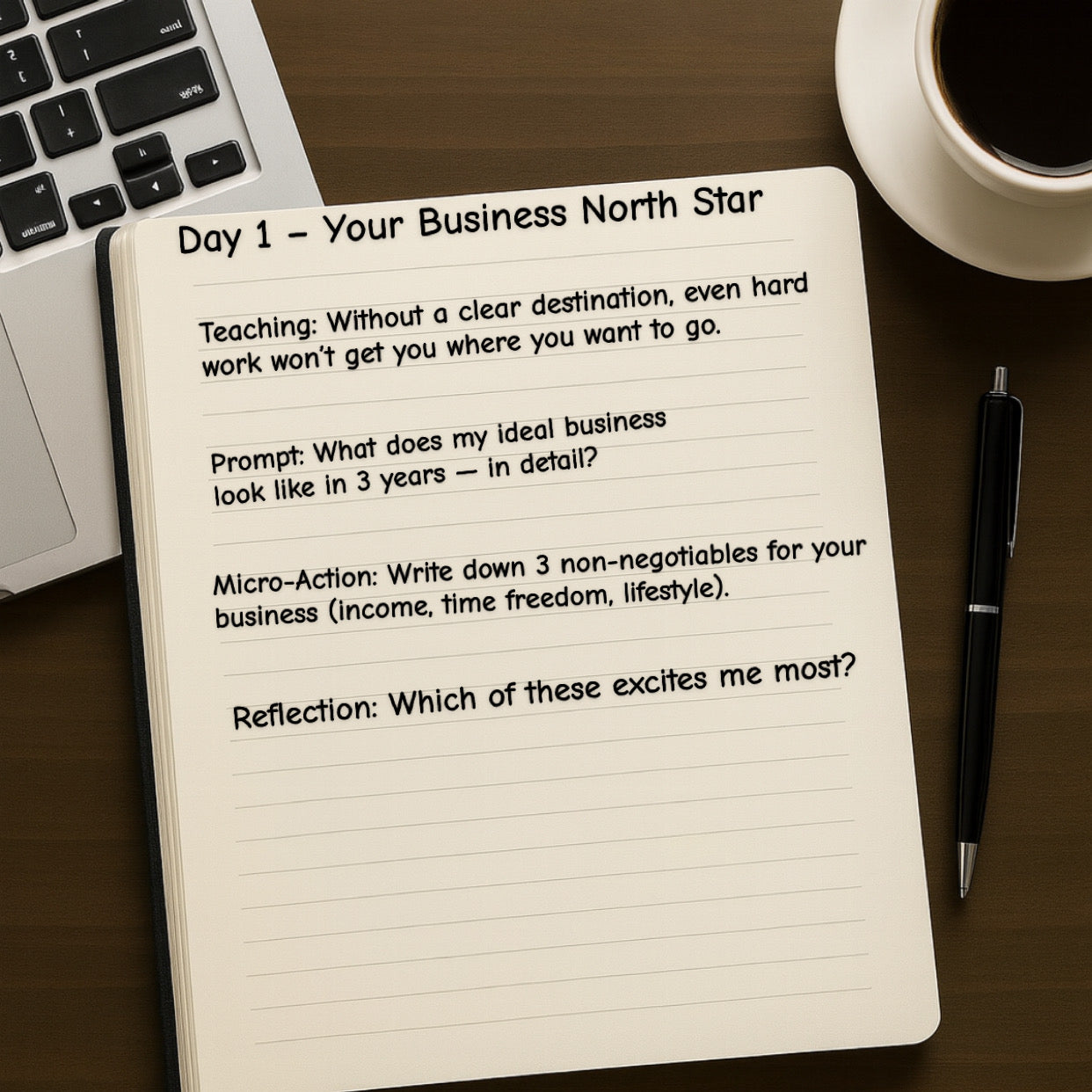 Founder Focus – Guided Journaling Program for Entrepreneur